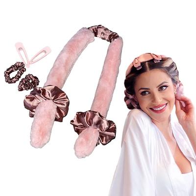 Sleeping Hair Rollers Flexible Curling Rods Magic Wave Hair Curler No Heat Spiral Pear Flower Curling Iron Modeling Accessories