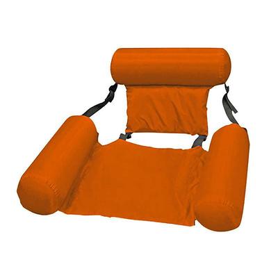 Foldable Pool Seat Floating Chair Inflatable Lounge Chairs Inflatable Water Hammock Lake Float Bed Lazy Seat for Swimming Pool