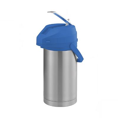Service Ideas CTAL37BLU Color Me SVAC 3 7/10 Liter Lever Action Airpot, Stainless Steel Liner, Silver