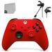 Pulse Red Microsoft Xbox Wireless Controller Bundle - Like New - With Earbuds BOLT AXTION Included
