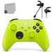 Microsoft Xbox Wireless Controller Bundle - Volt Yellow - With Earbuds Like New with BOLT AXTION