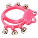 Adult Toy Kid Shows Music Toys for Kids Birthday Party Favor Tambourine Rose Red Frog Bell W209 Hand Metal Plastic Child