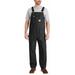 CARHARTT 102776-001-42x34 Bib Overalls,42" Waist Sz,34" Inseam,Blk