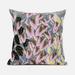 20 x 20 in. Tulip Bouquet Broadcloth Indoor & Outdoor Zippered Pillow - Pink Yellow & Grey