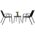 SYTHERS Patio Bistro Sets 3 Piece Outdoor Garden Table and Chairs