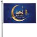 Ramadan Kareem Garden Flag 3 x 5 Ft Double Sided Banner with Brass Grommets Funny Flags for Room Rustic Farmland Lawn House Festival Anniversary