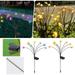 Huayishang Solar Lights Outdoor Clearance Solar Garden Lightssolar Firefly Lights with 2 Lighting Mode Sway by Wind Solar Decorative Lights Solar Patio Walkway Decoration Garden Decor