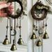 Oneshit Hanging Ornaments Clearance Sale 2023 Halloween Witch Bells Doorknob Pendants Rattan Wind Chimes Witches Pray Crystal Wind Chimes Home Decoration