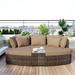 Furvclv 6-Piece Patio Sofa Set With 2 Corner Sofa Single Sofa 2 Ottoman Coffee Table 5 Cushions 7 Pillows Wicker Rattan Separate Seating Garden Seating Sectional