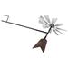 Yard Decoration Patio Garden Flower Pinwheels Rustic Pathway Stakes Decorative Large Colored Windmill Insert Outdoor