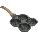 Hamburger Pancake Egg Skillet Flat Frying Medical Stone Non Stick Cooking Utensils with Lid Rolling Pot