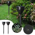 Hiroekza Clearance! Solar Lights Outdoor Bright Solar Lights 2 Pack Color Changing+Warm White LED Solar Lights Outdoor IP67 Solar Lights Solar Powered Garden Lights For Walkway Clearance