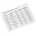 Stainless Steel Fridge Magnet Home Supply Measurement Conversion Chart Kitchen Magnetic Scale Plate