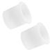 Silicone Umbrella Hole Plug 2 Pcs Patio Table Plugs Outdoor Parasol Thicken White Silica Gel