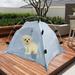 COFEST Cats Dogs Bed for Indoor Cats Dogs Bed Cats Dogs Cave Bed Warm Enclosed Covered Cats Tent Outdoor Cave Bed House for Cats Puppy Or Small Pet Navy