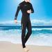 Full Length 3mm Wetsuit Adult Neoprene Surfing Wet Suit Swimming Diving Wet Suit Drying Front Zipper s - Men XL