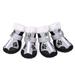 4pcs Waterproof Pet Shoes Anti-Slip Warm Fleece Winter Rain Snow Boots Footwear