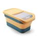 Foldable Dog Food Storage Container Pet Food Storage Container Dog Food Container Easy To Move Dog Food Storage Box With Slow Feeding Bowl