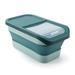 Foldable Dog Food Storage Container Pet Food Storage Container Dog Food Container Easy To Move Dog Food Storage Box With Slow Feeding Bowl