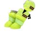4Pcs Rain Shoes Waterproof Rain Snow Non- Paw Protectors Shoes Booties for Puppy Cat Small Pets Outdoor ( Fluorescent Green )