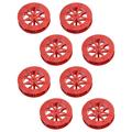 8 Pcs Fountain Water Wheel Accessories Waterfountain Indoors Fish Tank Models Waterfall Waterwheel Rockery Red Plastic