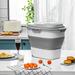 New Year Reset Dvkptbk Cereal Rice Food Storage Containers Collapsible Dispenser Bin With Rolling Wheel Airtight Locking Lid Dog Pet Cat Flour Plastic Leakproof Kitchen Pantry Hold