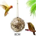 Rattan Balls Wicker Ball Birds Parrot Chewing Pet Bite Ball for Budgies Parakeet Sparrows And Hummingbirds Toy Rattan Ball Nesting Materials 3.15in