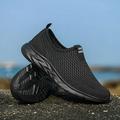 2023 Summer Shoes for Men Sneakers Breathable Casual Shoes Lightweight Non-slip Brand Loafers Mens Tennis Sports Running Shoes All Black 47