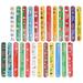 24 Pcs Gifts for Stocking Stuffers Bracelets Christmas Theme Toys Christmas Present Santa Snap Wristband Xmas Slap Wristbands Christmas Gift Button Pvc Child