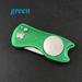 New Metal Foldable Golf Divot Repair Tool with Magnetic Ball Marker and Pop-up Button Green Tool Accessories Gift For Golfer