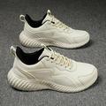 Men s Sneakers Fashion Mesh Outdoor Breathable Running Casual Shoes Comfortable Tennis Oversized Hiking Shoes White Sneakers Man Beige 40