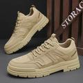 New In Shoes For Men Casual Winter Boots Platform Sneakers Work Safety Leather Loafers Hiking Designer Luxury Tennis Sport Khaki 399-8 39