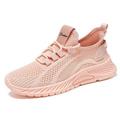 Womens Sneakers 2023 Fall Fashion Slip On Walking Shoes Lady Casual Knit Breathable Flats Tennis Shoes Pink 36