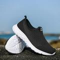 2023 Summer Shoes for Men Sneakers Breathable Casual Shoes Lightweight Non-slip Brand Loafers Mens Tennis Sports Running Shoes BlackWhite 42
