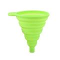 Funnels 3 pc Silicone Collapsible Foldable Funnel Household Kitchen Cooking Tools Portable Wine Mini Portable Oil Pot Funnel (Color : Green)