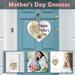 Mother s Day Wreath Door Hanging Spring Wreath Decoration Creative Sign Door Sign Mother S Happy Welcome Front Day Heart-Shaped Home Decor