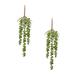 2 Pcs Lover s Tears Cane Plant Home Decor Artificial Plants Green Garland Succulents Simulation Hanging Pu