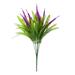 Artificial Outdoor Green Plastic Shrub With Realistic Dog Tail Grass Artificial Flowers for Indoor And Outdoor Home Decor Purple Allergy-Free Flowers