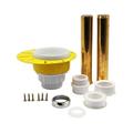 ACA Freestanding Bathtub Installation Kit with Tailpiece and Threaded Tailpiece PVC fits 1-1/2 Male 1-1/2 Female or 1-1/2 Threaded Tub Drains