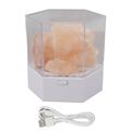 2024 Himalayan Salt Lamp LED RGB Dimmable USB Decorative Essential Oil Aromatherapy Natural Crystal Salt Night Light for Bedroom Living Room