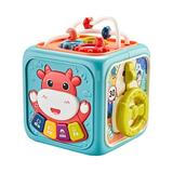 Baby Activity Cube Toddler Toys 7 in 1 Educational Shape Sorter Musical Toy Bead Maze Counting Discovery Toys For Kids Learning YE-LFWJ