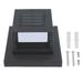 2024 Square Outdoor Fence Post Cap Light Solar Post Light LED Landscape Lighting for Household Garden Courtyard Fence Dual Color Light Black