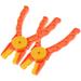 2 Pcs Orange Color Simple Design Tool for Building Brick Small Brick Separator Building Block Part Brick and Axel Separator Building Block Remover Aldult Abs Child