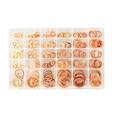 300Pcs Copper Gasket Copper Rings Assortment Sealing Rings Copper Washers