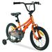 Zukka Kids Bike 16 Inch Children Bicycle with Training Wheels for Boys Age 4-7 Years Orange