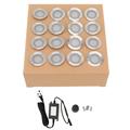 2024 16 Pcs LED Deck Light Kit 10W 2800 To 3200K Warm White IP67 Waterproof Recessed LED Deck Lamp 90?265V UK Plug