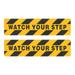 2 Pcs Flooring Emblems Slippery Warning Sign Safety Stickers Tape for Steps Adhesive