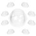 Doll Mask Miniature Small Plastic Face Crafting Gadgets Transparent Dolls DIY Making Accessories Masks 10 Pcs