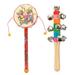 2Pcs Kids Hand Bell Toy Creative Infant Rattle Drum Toys Educational Plaything
