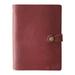 KISSKIÂ·H Olvido Leather Journal for Women A5 Binder Refillable Travelers Diary Notebook Planner Binder A5 Cover with 80 sheet Pages Leather Daily Notepad Personal/Business Gift Red